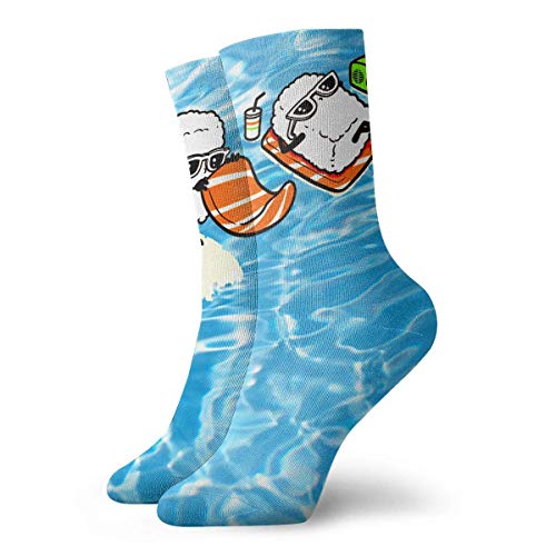Nifdhkw Cartoon Salmon Sushi Insulated Unisex Holiday Sock 30cm Long Sock