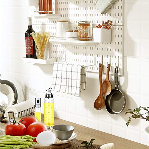 Nifogo Dispensador de Aceite, Pulverizador de Aceite,Oil Sprayer Vinagre/Aceite de Oliva de Acero Inoxidable Botella de Vidrio para Herramienta de Cocina cocinar (Plateado Brillant, Inoxidable+Vaso)
