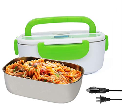 Nifogo Fiambrera Eléctrica Calentador de Comida Electrico 2 en 1 para Coche/Camión y Trabajo 220V & 12V Pefecto para el Hogar,Camping y Oficina