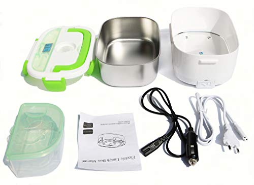 Nifogo Fiambrera Eléctrica Calentador de Comida Electrico 2 en 1 para Coche/Camión y Trabajo 220V & 12V Pefecto para el Hogar,Camping y Oficina