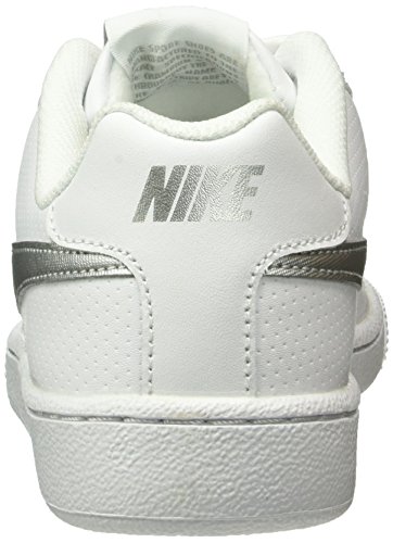 Nike Wmns Court Royale, Zapatillas de Gimnasia Mujer, Blanco (White / Metallic Silver), 38.5 EU