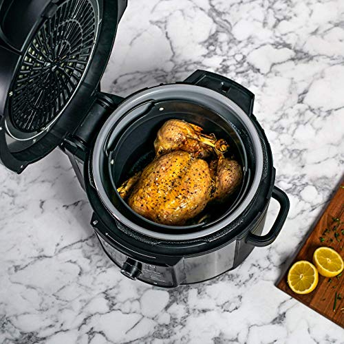 Ninja OP500EU Foodi MAX Multi-Cooker, Freidora de Aire, Olla a Presión, Gris y Negro