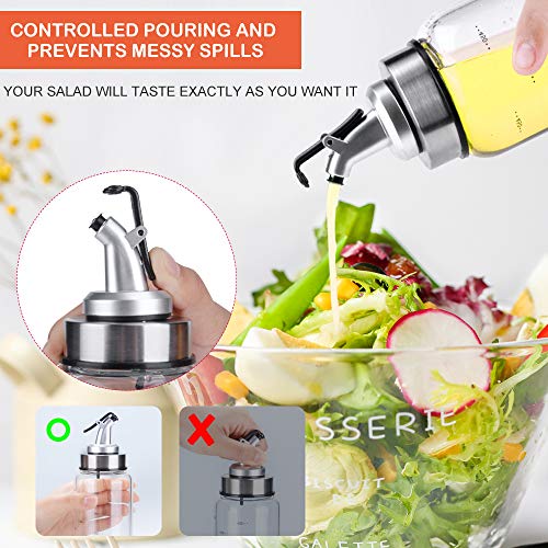 Ninonly Botella Dispensadora de Aceite de Oliva 500ml Dispensador de Pulverizador De Aceite Recargable Botella de Rociador de Aceite de Oliva para Cocinar,Barbacoa,Ensalada