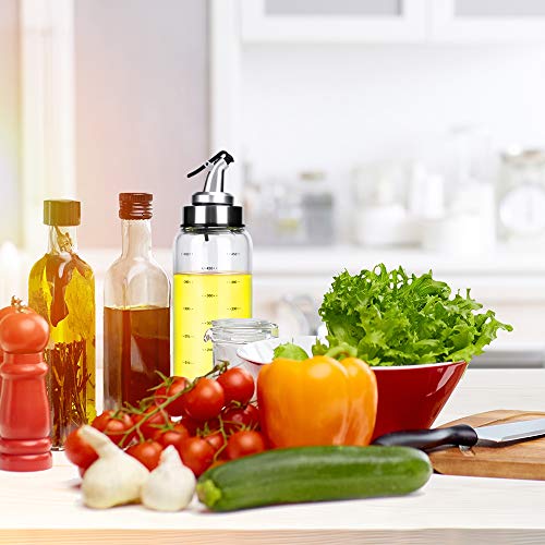 Ninonly Botella Dispensadora de Aceite de Oliva 500ml Dispensador de Pulverizador De Aceite Recargable Botella de Rociador de Aceite de Oliva para Cocinar,Barbacoa,Ensalada