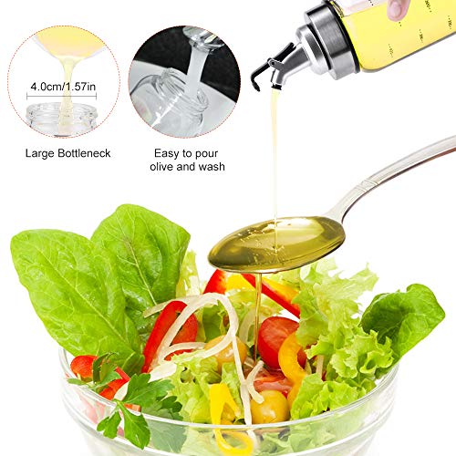 Ninonly Botella Dispensadora de Aceite de Oliva 500ml Dispensador de Pulverizador De Aceite Recargable Botella de Rociador de Aceite de Oliva para Cocinar,Barbacoa,Ensalada