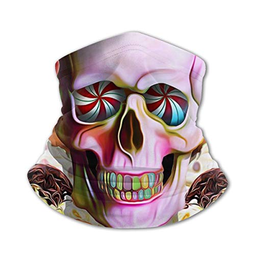 Niños Cara Protector Toalla Azúcar Cráneo Arte Postre Calaveras 3d Impreso Sunproof Transpirable Cuello Bufanda Para Al Aire Libre O Uso Diario