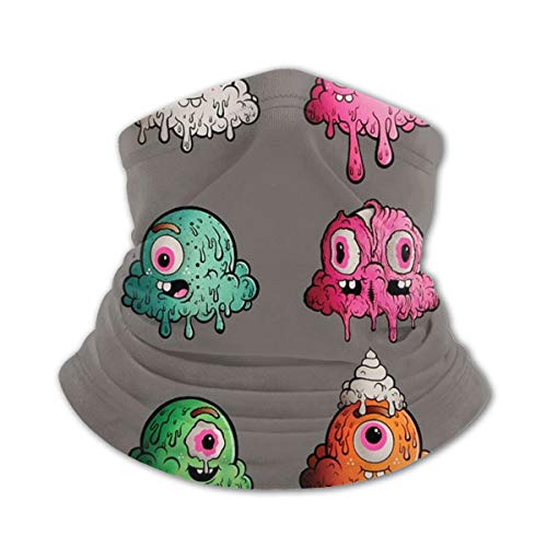 Niños Cara Toalla Protectora Varios Puff Monster 3d Impreso Sunproof Transpirable Cuello Bufanda Para Al Aire Libre O Uso Diario
