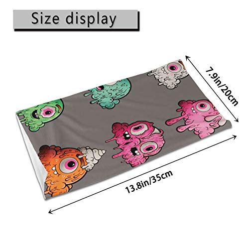 Niños Cara Toalla Protectora Varios Puff Monster 3d Impreso Sunproof Transpirable Cuello Bufanda Para Al Aire Libre O Uso Diario