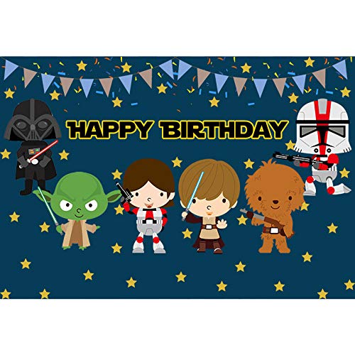 Niños Fondo De Fiesta De Dibujos Animados Niño Fiesta De Cumpleaños Fondos Star Wars Fondo Fotográfico Cabina De Fotos Props Photocall Fotófono
