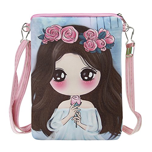 Niños Niñas Niños Estudiantes Encantador Mini Bolsas de Hombro Cruzadas Bolsas de Cuerpo Pequeñas Clave Dinero Teléfono Celular Titular Caso Cartera Bolsas Bolsa de Embrague