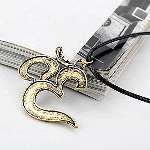 niuziyanfa Co.,ltd Caliente hindú AUM Budismo Ohm OM Collar de hojalata OM AUM Yoga Collar Colgante