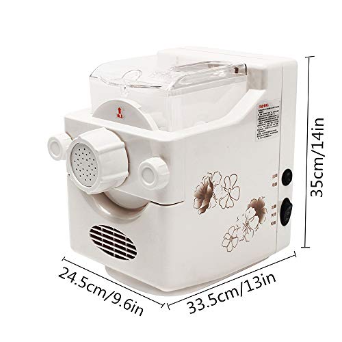 NLYWB 9 13 14 máquina de Fideos eléctrica, Tipos moldes, Trabajo Poco Ruido, protección Seguridad con Bloqueo para niños, Interruptor Doble, Adecuado restaurantes Familiares, etc, 9,6 x Pulgadas