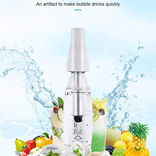 NLYWB Fabricante de Agua con Gas, máquina de refrescos portátil, válvula de presión de Seguridad de 20 mpa, operación con un Solo botón, Adecuado para Bebidas, jugos, etc, tamaño 15 x 3,3 Pulgadas