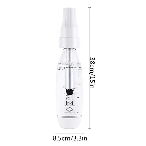 NLYWB Fabricante de Agua con Gas, máquina de refrescos portátil, válvula de presión de Seguridad de 20 mpa, operación con un Solo botón, Adecuado para Bebidas, jugos, etc, tamaño 15 x 3,3 Pulgadas