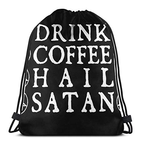 No aplicable para bebidas, café, granizo satanás, con cordón, bolsa de gimnasio, mochila deportiva