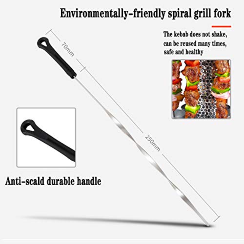 NO BRAND Asador de Vertical Giratorio 1350W, Barbacoa Electrica Multifunción Horno Giratorio Sin Humo Shawarma Parrilla de Barbacoa para Uso Doméstico Horno Asador Infrarrojo - 8/10 Brochetas