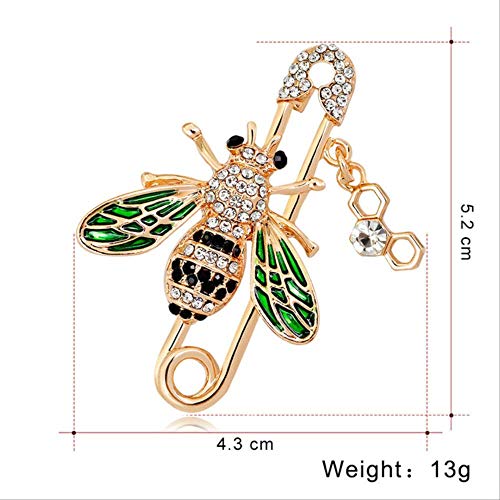 NO BRAND   Juego de alfileres de Metal Camisa Velo Hijab Bufanda Broche Mujer 5.2x4.3 cm Color de Foto