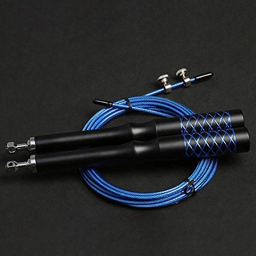 No se marca la cuerda correas de aluminio de aleación de velocidad de salto del professionalball saltar la cuerda for las MMA boxeo fitness Saltar Formación Entrenamiento (Color: azul E, Tamaño: Libre