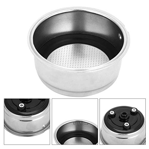 No tóxico, Respetuoso con el Medio Ambiente, Filtro de Montaje, Acero Inoxidable 304, sin ordour, Cesta de Filtro, Recipiente de Filtro de máquina de café, para(For Two)