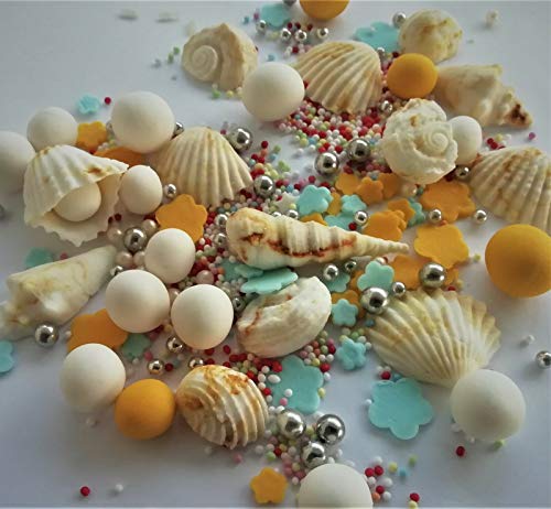 Noah Bakery Espolvorear conchas marinas Decoraciones De Azucar Primeros De La Torta Aniversario De Cumpleaños De Boda