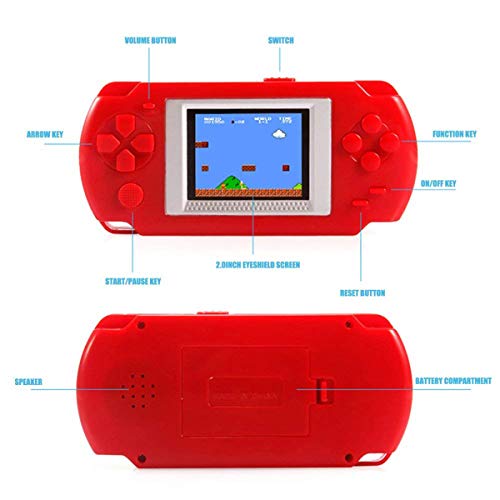 Noblik Consola de Juegos de Caramelo Lindo con 200 + Juegos Clasicos Juegos de Fc para Ni？os Azul