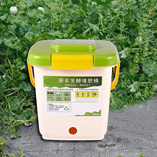 Noblik Contenedor de Compostaje de 12L Reciclar Compostador Contenedor de Compostaje Aireado PP Contenedor de Basura Casero OrgáNico Cubo Cocina JardíN Contenedores de Basura de Alimentos