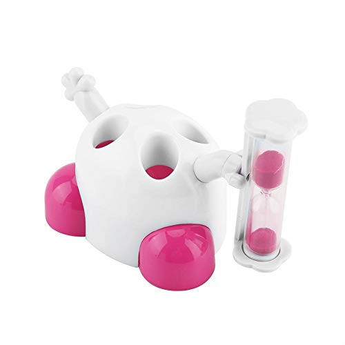 NOBRAND Unibell Los niños Cepillo de Dientes Titular de cepillar los Dientes de Reloj de Arena 3 Minutos Temporizador de Cuenta atrás (Rosa)