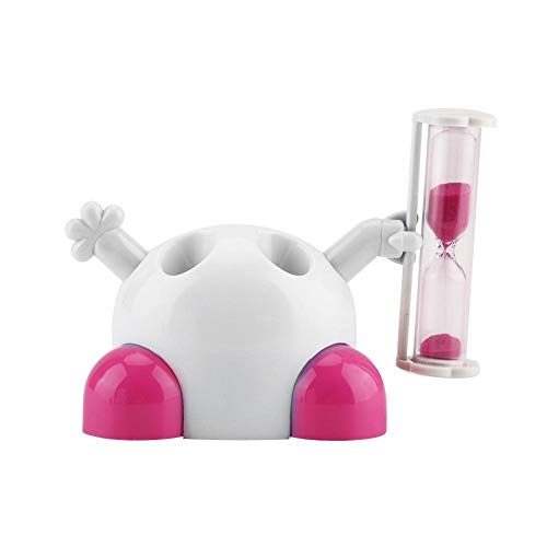 NOBRAND Unibell Los niños Cepillo de Dientes Titular de cepillar los Dientes de Reloj de Arena 3 Minutos Temporizador de Cuenta atrás (Rosa)