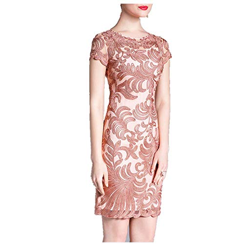 NOBRAND Vestido de verano para mujer, vestido de madres de mediana edad, falda de mujer europea y americana Rosa rosa XXXXL
