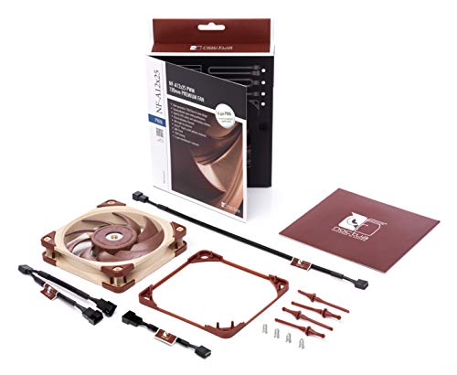 Noctua NF-A12x25 PWM, Ventilador Silencioso, 4 Pines (120 mm, Marrón)