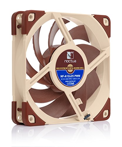 Noctua NF-A12x25 PWM, Ventilador Silencioso, 4 Pines (120 mm, Marrón)
