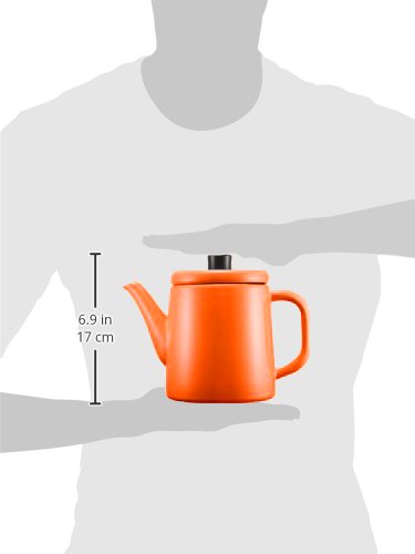 Noda Horo Enamel Pottle (Orange) by Noda Horo