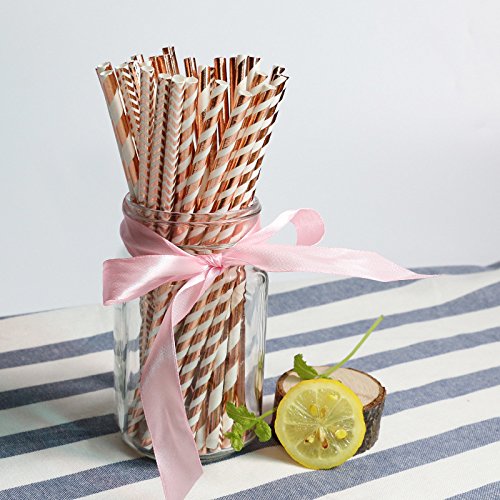NOGJKS 170 Piezas Paquete de Fiesta Decoraciones para Fiestas, Plato de Postre Taza de Fiesta Taza de Fiesta Taza de Fiesta de Oro de Oro Rosa, Fiesta de cumpleaños Baby Shower (30 visitantes)