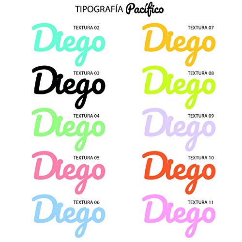 Nombres en madera • Nombres Personalizados para pared, Nombres para bebés, Regalo personalizado • 30 cm | 40 cm | 50 cm Nombres en madera natural y a color !!