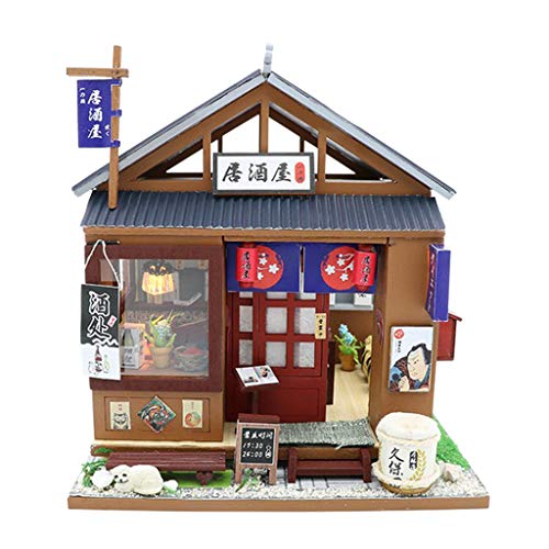 non-brand 1:24 Casa de Muñecas En Miniatura con Muebles, Estilo Japonés, Regalos para Niñas - C
