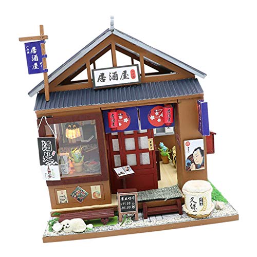 non-brand 1:24 Casa de Muñecas En Miniatura con Muebles, Estilo Japonés, Regalos para Niñas - C