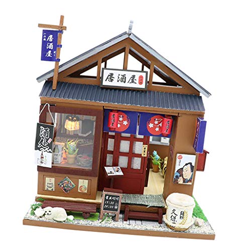 non-brand 1:24 Casa de Muñecas En Miniatura con Muebles, Estilo Japonés, Regalos para Niñas - C