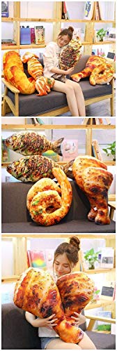None branded Almohada Creativa simulación Comida Pollo Pierna Almohada Personalidad Divertido Regalo asado cochinillo 55cm