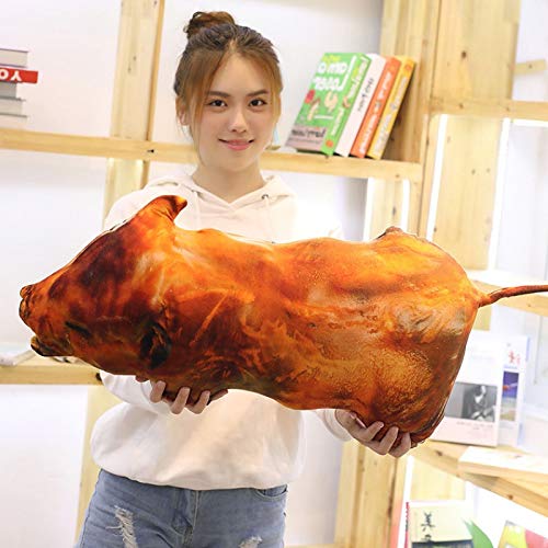 None branded Almohada Creativa simulación Comida Pollo Pierna Almohada Personalidad Divertido Regalo asado cochinillo 55cm