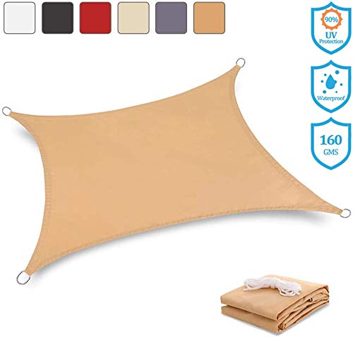 NOOYC Mallas anti-heladas Tela tejida, Toldos Cubierta de plantas Toldo Velas De Sombra Se utiliza en invernaderos plantas cubiertas de flores de frutas que albergan luz del sol,Sand color_6.5ftx9.8ft