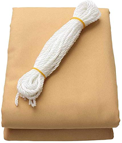 NOOYC Mallas anti-heladas Tela tejida, Toldos Cubierta de plantas Toldo Velas De Sombra Se utiliza en invernaderos plantas cubiertas de flores de frutas que albergan luz del sol,Sand color_6.5ftx9.8ft