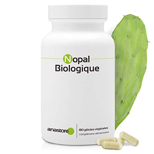 NOPAL ECOLÓGICO * 470 mg / 180 cápsulas * Cardiovascular (glucosa), Digestión, Peso (adelgazamiento, corta-hambre, quemagrasas) * Garantía de satisfacción o reembolso * Fabricado en Francia