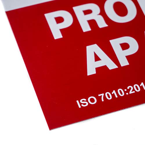 Normaluz RD40040 Señal Prohibido Aparcar PVC Glasspack 0,7 mm 21x30 cm, Rojo