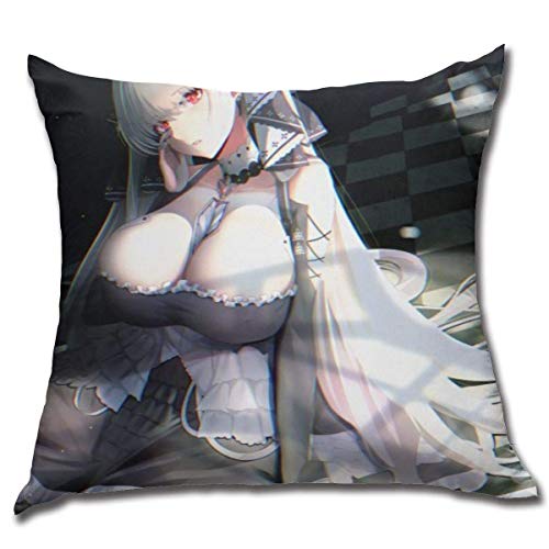 Not Applicable Pillow Cover Azur Lane HMS Formidable Anime 45X45Cm Funda De Almohada Regalo De Cumpleaños Sofá para Dormitorio Decoración del Hogar Ropa De Cama con Cremallera Funda De Almohada P