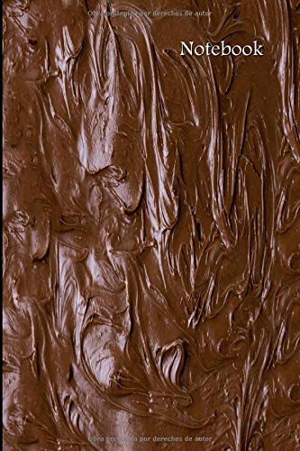 Notebook: Chocolate,cuaderno de apuntes,libreta de notas,6x9",120 páginas,Texturas,diario,bocetos,regalos para ella,cubierta brillante,tapa blanda