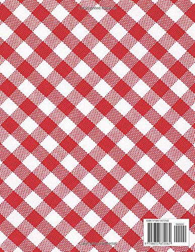 Notebook: Red Tartan Notebook / Journal 120 white lined pages , 8.5 x 11 Inch