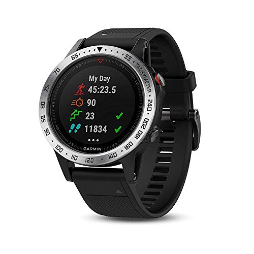 NotoCity Bisel Compatible Garmin Fenix 5/Fenix 5 Plus Bezel Ring Anti-Rasguños & Colisión Acero Inoxidable (Silver)