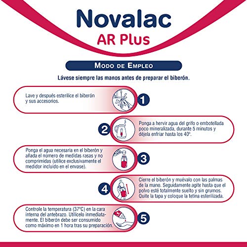 NOVALAC AR Plus Leche infantil para bebés de 0 a 12 mese. 800G