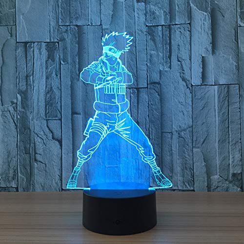 Novedad Colorida lámpara de Cambio de Color Goku Nueva lámpara de luz Puede Mover decoración de Dormitorio de Juguete de Regalo para niños