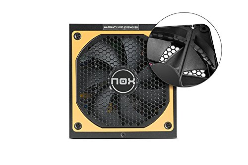 Nox NXURVX750BZ Urano VX Bronze Fuente de Alimentación 750 W, Color Negro
